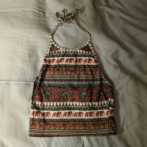 Halter top - varied pattern